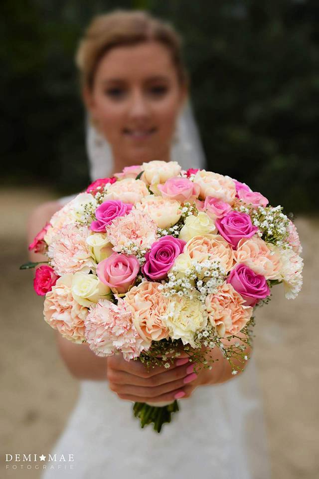 Bruidsboeket roze