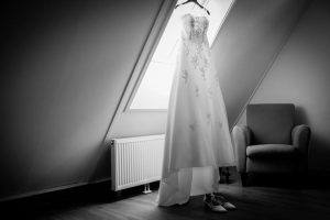 Trouwjurk op de foto