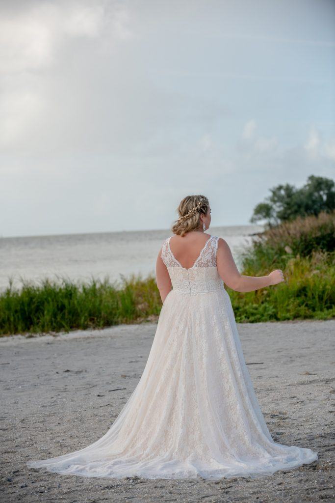 grote maat boho bruidsjurk