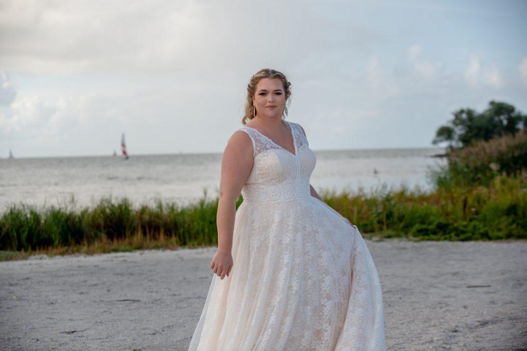 grote maat boho bruidsjurk