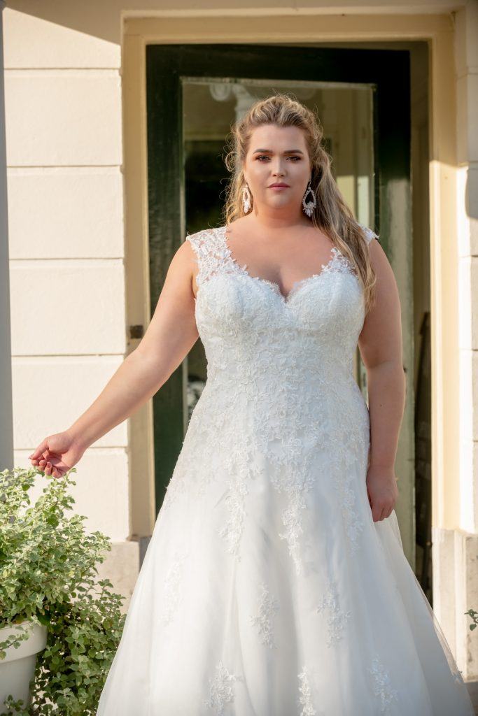 Bridalstar bruidsjurk grote maat, plussize trouwjurken